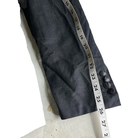 John Varvatos Mainline Men L/42 Asymmetrical Military Fleur De Lis Jacket Italy - Picture 16 of 16